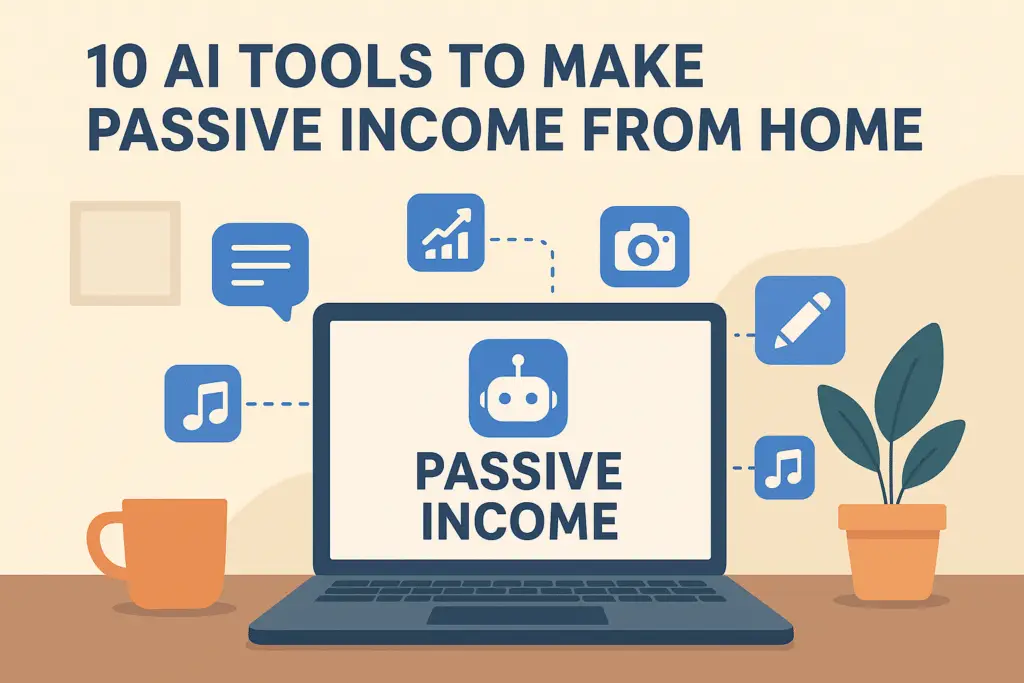 10 AI Tools to Make Passive Income from Home